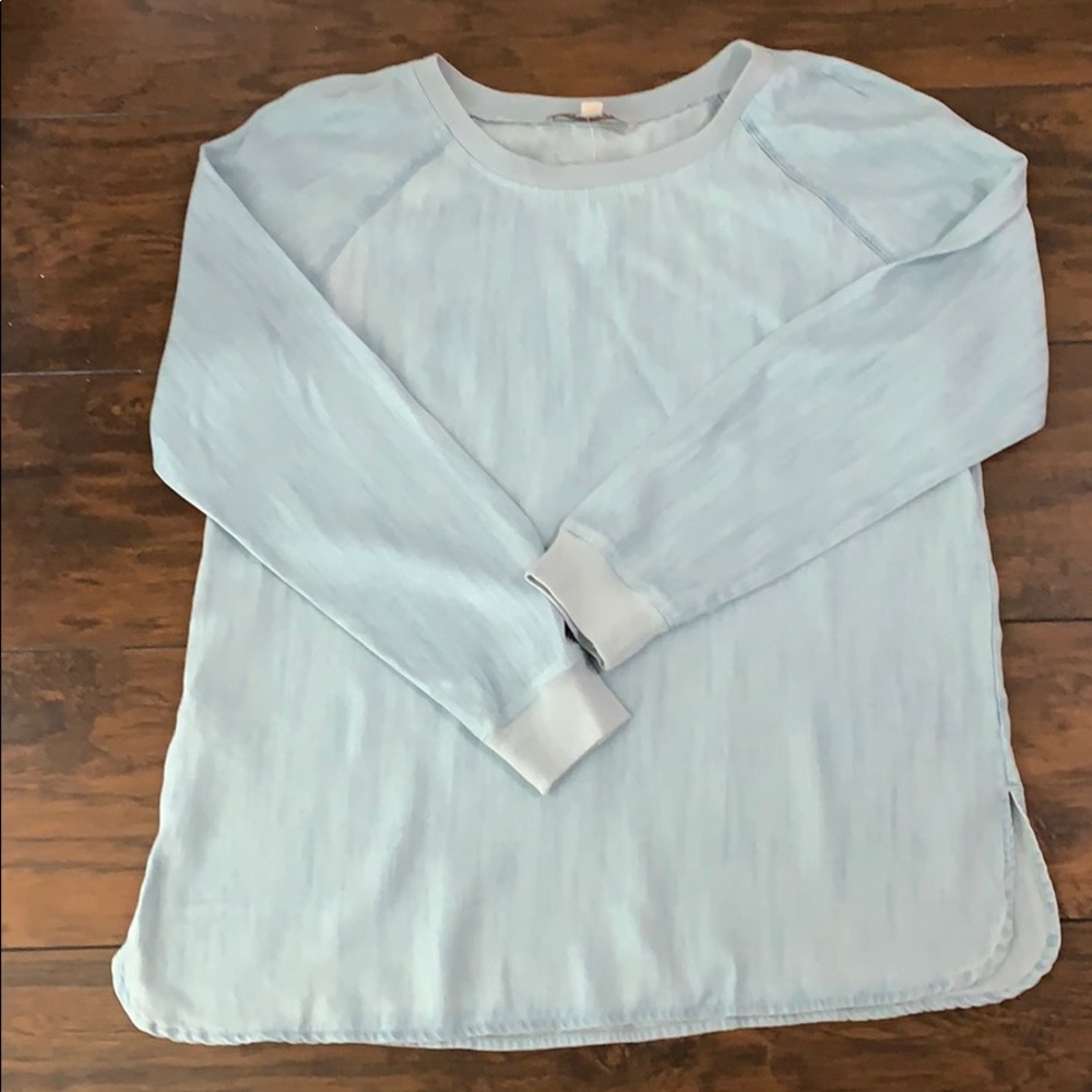 LOFT Light Blue Long Sleeve Tunic